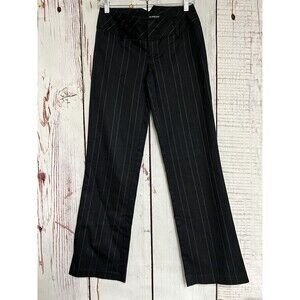 Guess Co. Women’s Stretch 81 Blue Pinstripe Flare 32" Dress Office Pant Size 26